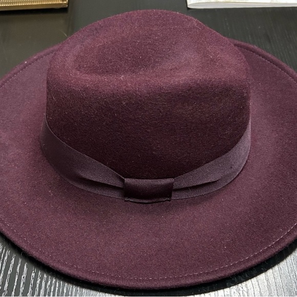 Reiss | Accessories | Reiss Bordeaux Wool Wide Brimmed Fedora | Poshmark